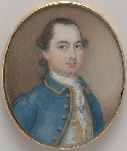 Archibald McCall by John Hesselius, artwork, 1755-1760