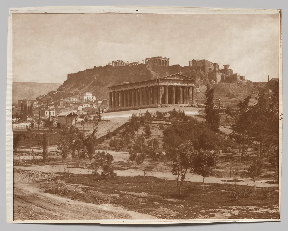 View of the Acropolis by Adolphe Braun & Co., photograph, 1875-1895