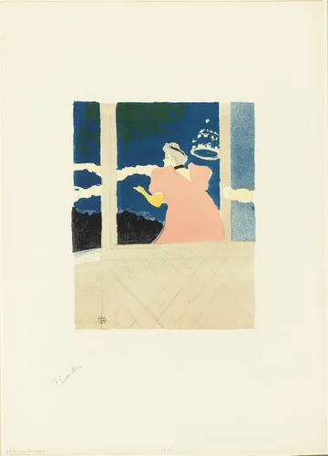 At the Ambassadeurs—Singer at the Café-concert, from the sixth album of L'Estampe originale by Henri de Toulouse-Lautrec, print, 1894