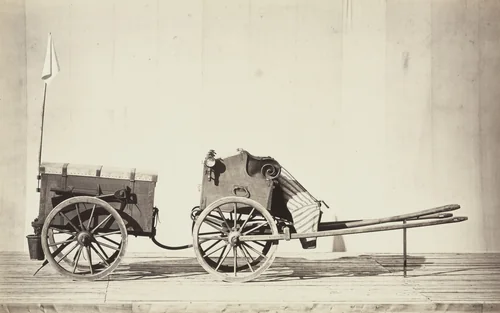 Military Ambulance by P. Petersen, photograph, 1865