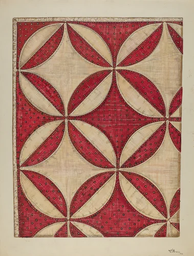 Old Fashioned Quilt by Marie Lutrell, index of american design, 1940