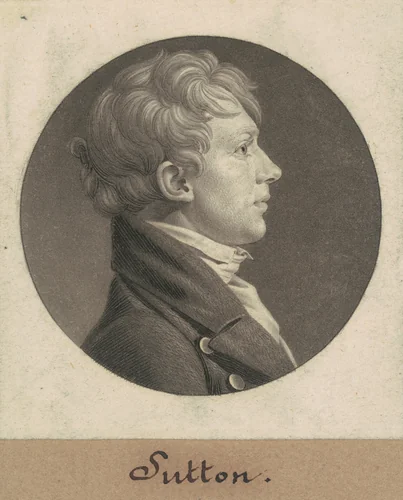 John Sutton by Charles B. J. Févret de Saint-Mémin, print, 1805
