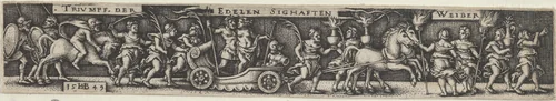Triumphal Procession of the Noble Glorious Women by Sebald Beham, print, 1549