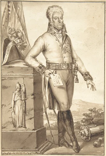 Portrait of Count Heinrich Joseph von Bellegarde by Jean-Baptiste-François Bosio, drawing, 1780-1827