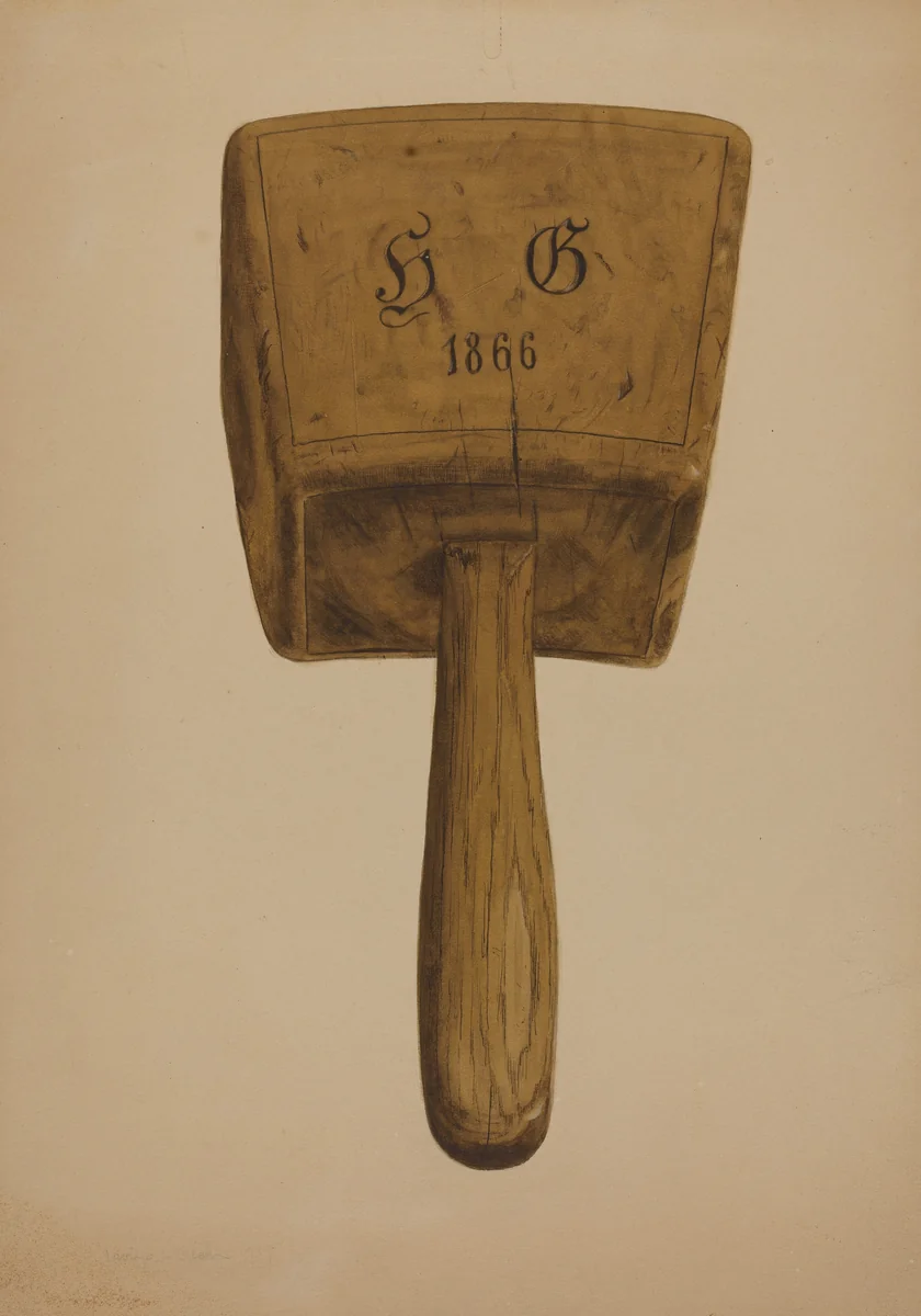 Bung Starter Mallet by Irving L. Biehn, index of american design, 1942