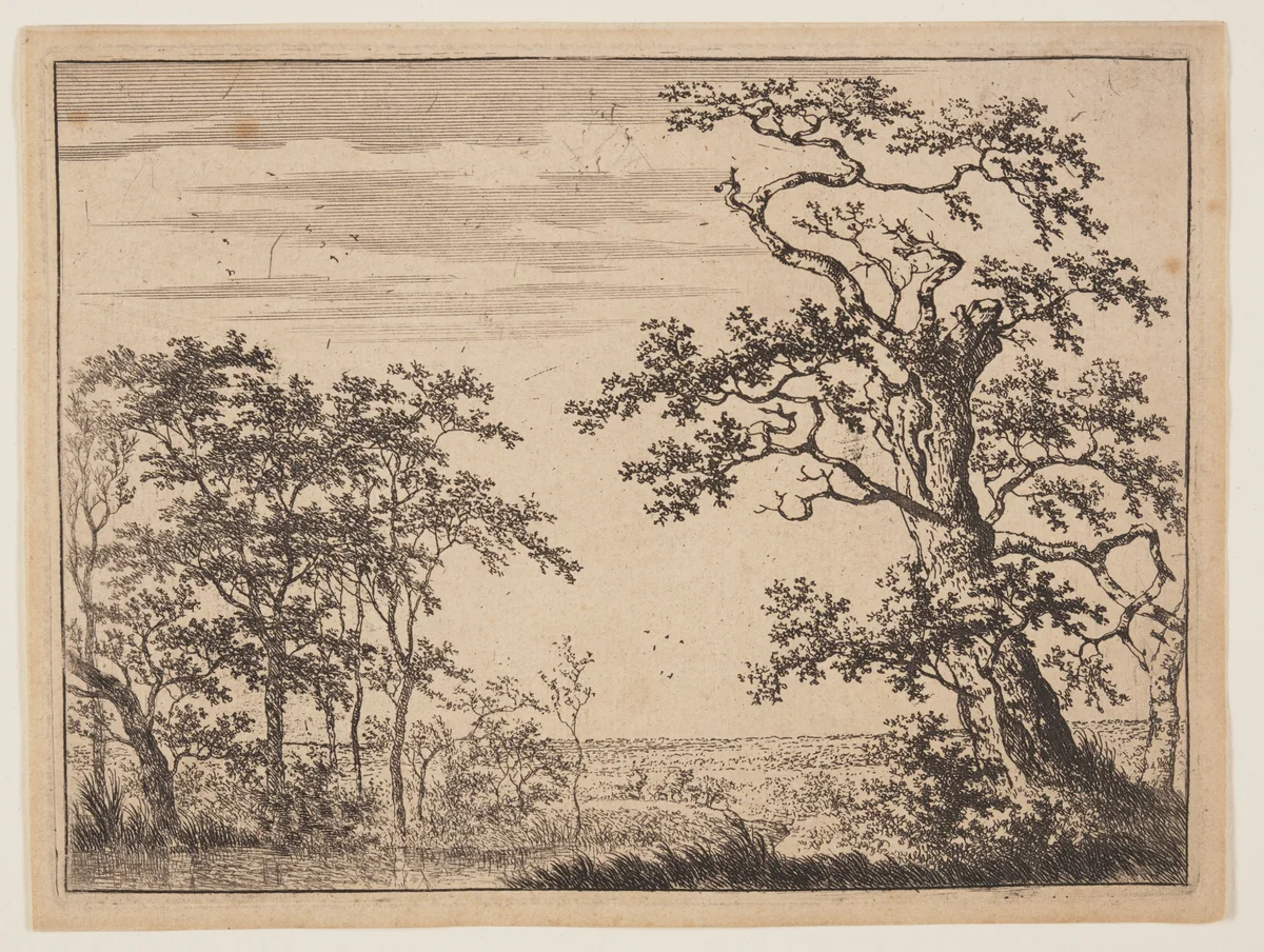 The Pond by Adriaen Hendricksz. Verboom, print, 1637-1673