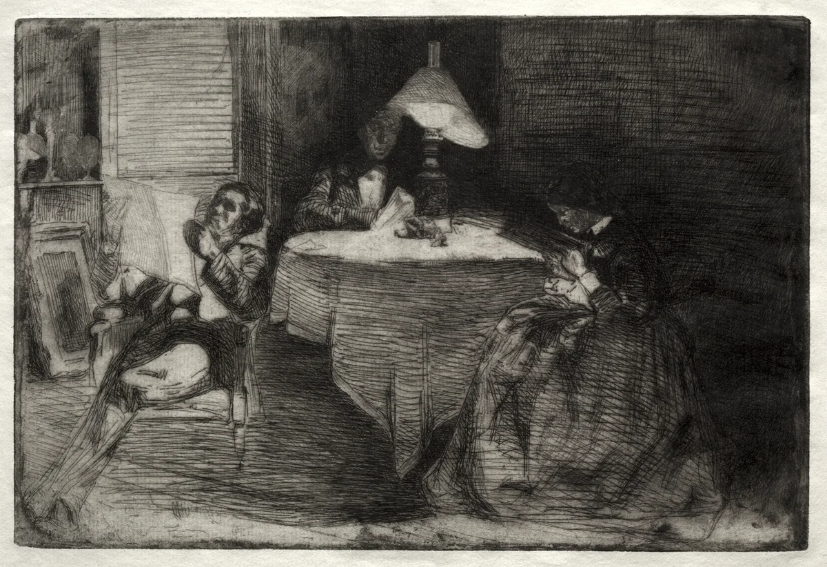 The Music Room by James McNeill Whistler, print, 1859