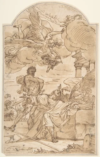 Decapitation of Saint James the Greater by Ubaldo Gandolfi, drawing, 1728-1781