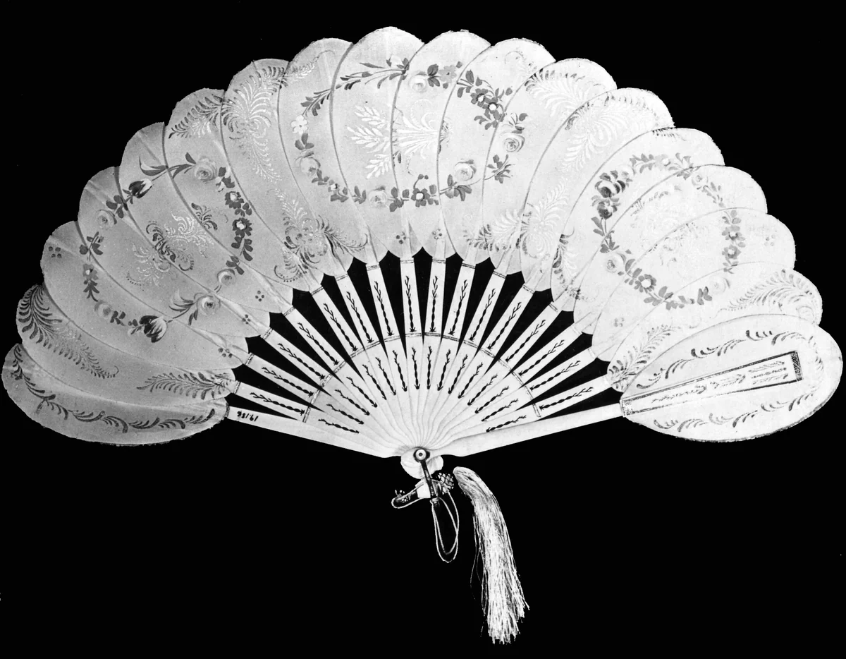 Fan by United States, textile, 1843-1863