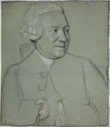Portrait of a Man Holding a Book, Turned to the Right by Jean-Étienne Liotard, drawing, 1758-1762