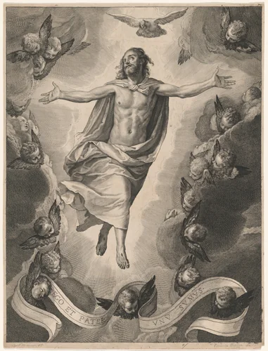 The Ascension of Christ by Cornelis Visscher, print, 1650-1660