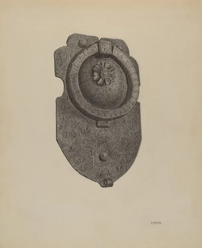 Door Knocker by Jacob Lipkin, index of american design, 1940