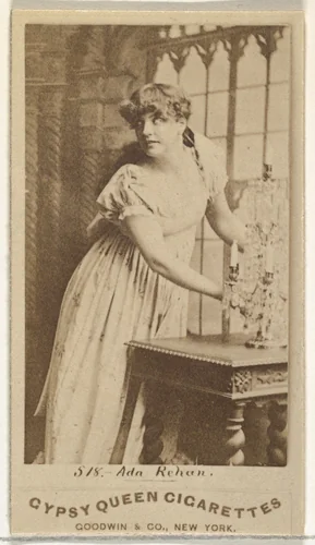 Ada Rehan, from the Actors and Actresses series (N171) for Gypsy Queen Cigarettes by Goodwin & Company, photograph, 1886-1890