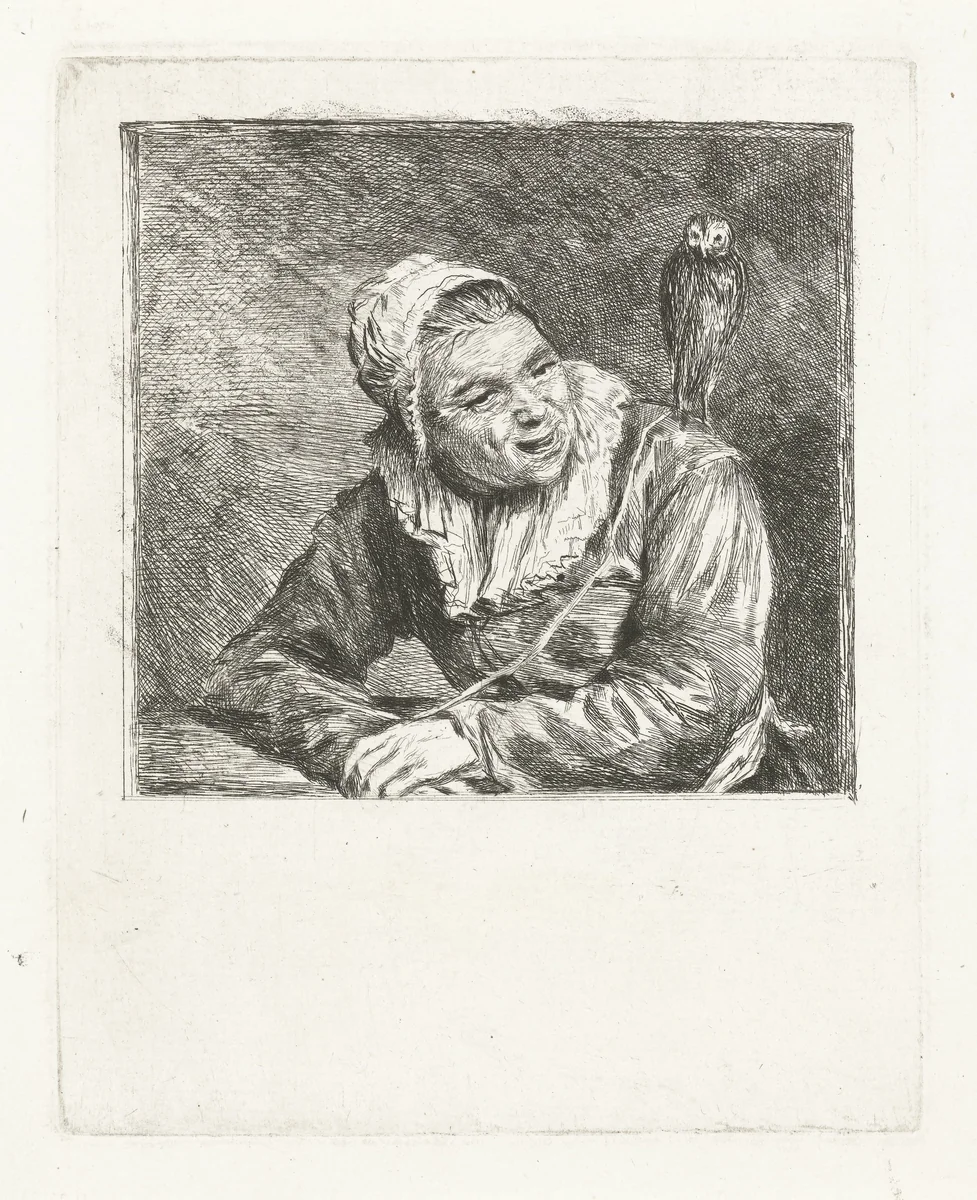 Malle Babbe by Louis Bernard Coclers, print, 1756-1817