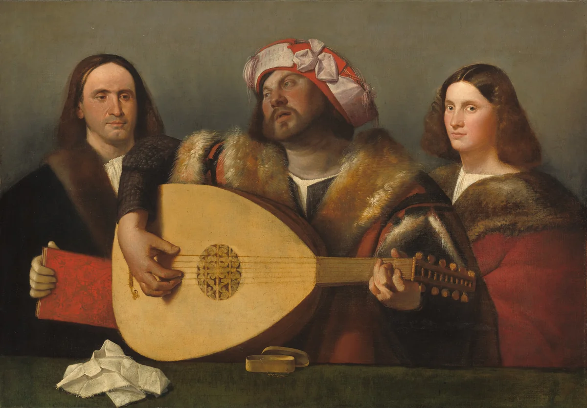 A Concert by Cariani, painting, 1518-1520