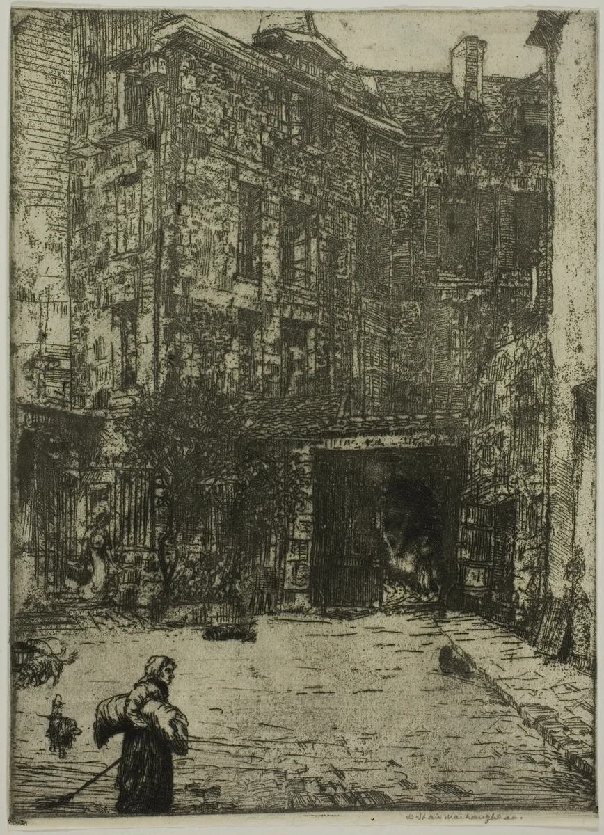 Cour de Commerce, Paris by Donald Shaw MacLaughlan, print, 1900