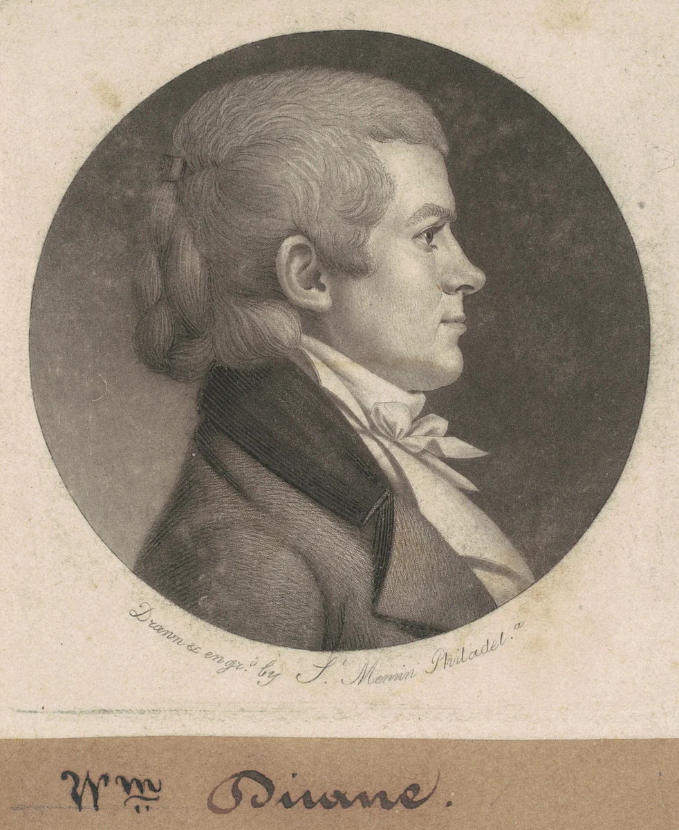 William Duane by Charles B. J. Févret de Saint-Mémin, print, 1802