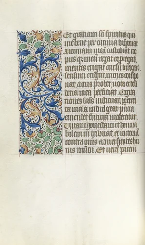 Book of Hours (Use of Rouen): fol. 21v by Master of the Geneva Latini, book, 1465-1475