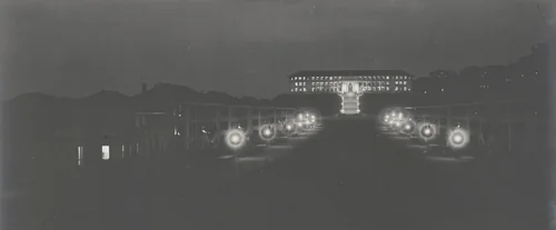 Administration Building at night. Balboa Heights, C.Z by Unidentified Photographer, photograph, 1915