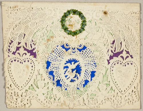 Untitled Valentine (Three Hearts) by Berlin and Jones, other, 1860-1870