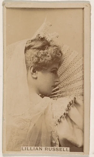 Lillian Russell, from the Actresses series (N245) issued by Kinney Brothers to promote Sweet Caporal Cigarettes by Kinney Brothers Tobacco Company, photograph, 1890