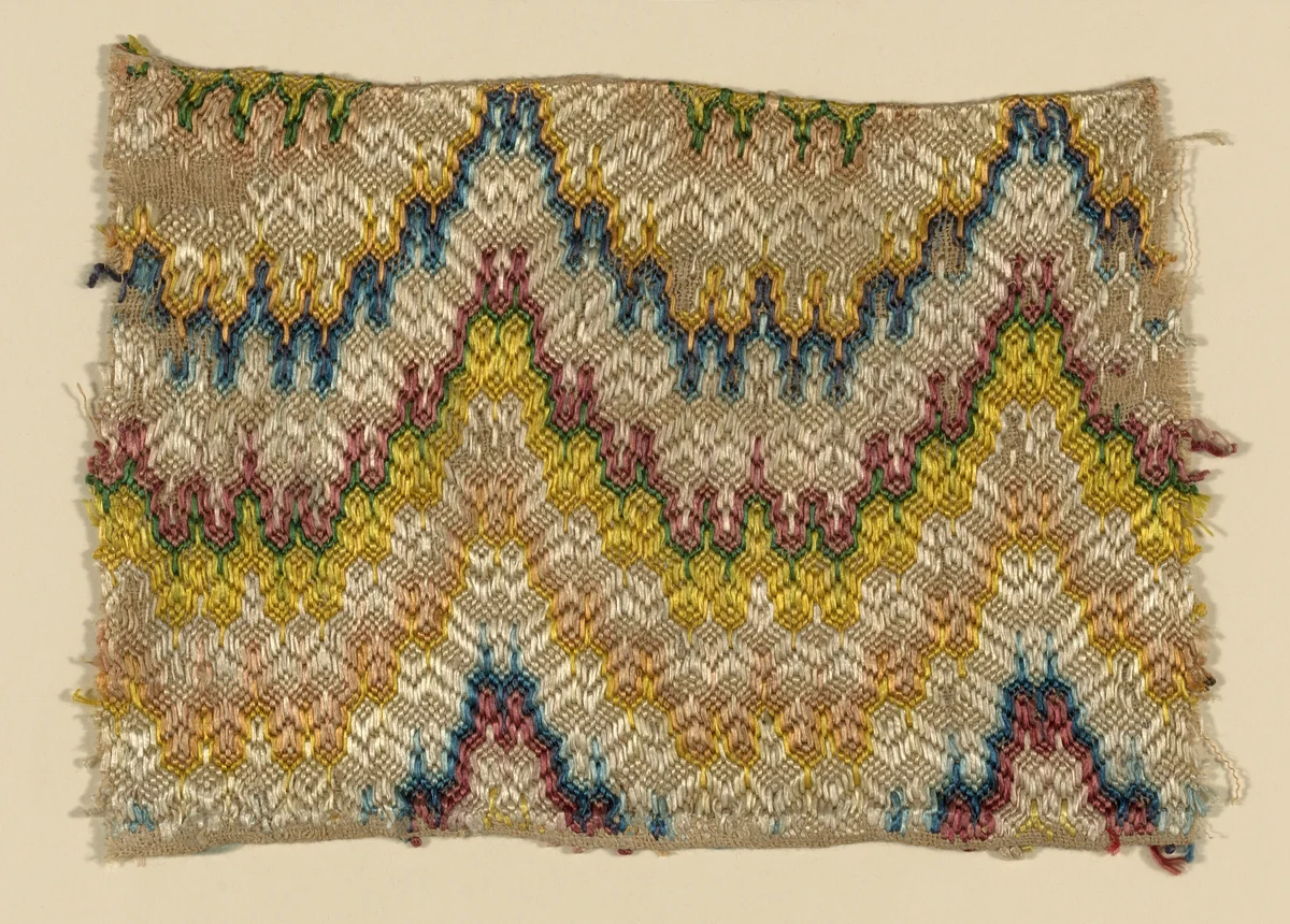 Fragment by Italy, textile, 1601-1700
