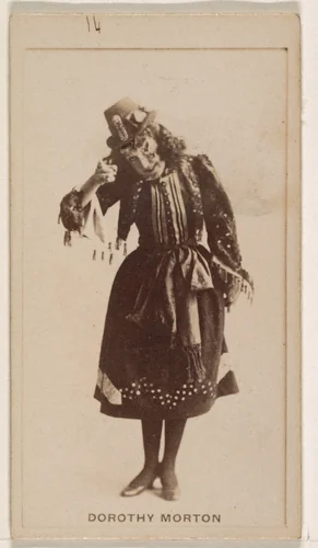 Dorothy Morton, from the Actresses series (N245) issued by Kinney Brothers to promote Sweet Caporal Cigarettes by Kinney Brothers Tobacco Company, photograph, 1890