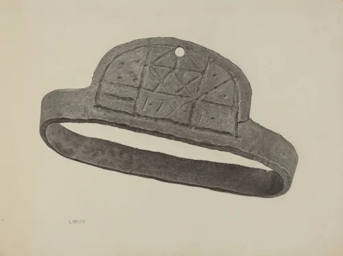 Pa. German Hound's Band from Conestoga Wagon by Jacob Lipkin, index of american design, 1939