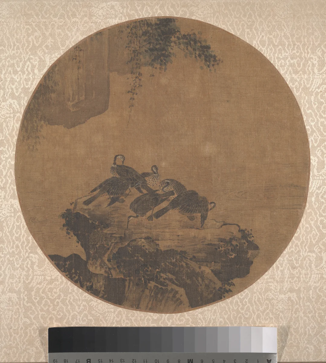 Cormorants on Rock by Unidentified Artist, painting, 1368-1644