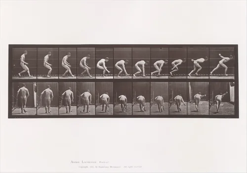 Animal Locomotion. An Electro-Photographic Investigation of Consecutive Phases of Animal Movements. Commenced 1872 - Completed 1885. Volume I, Men (Nude) by Eadweard Muybridge, book, 1880-1889
