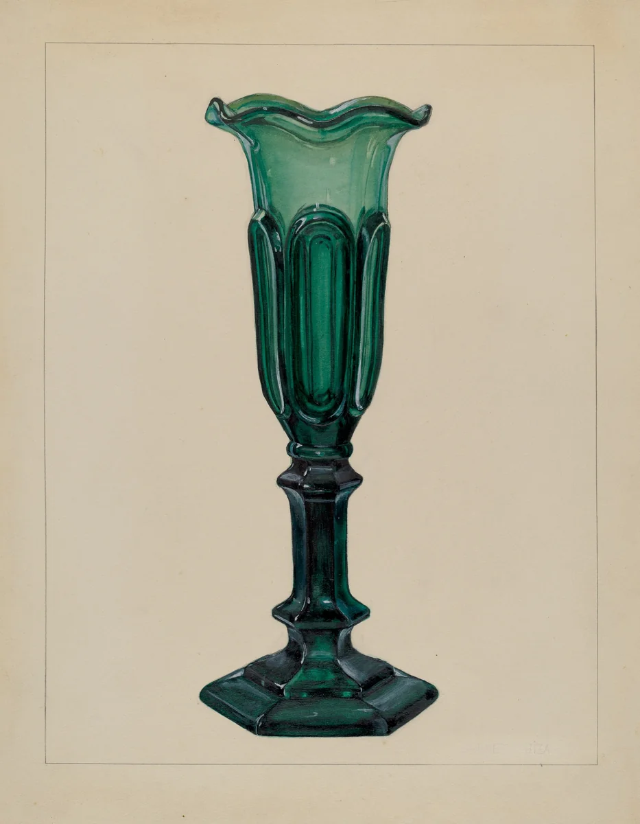 Vase by Janet Riza, index of american design, 1940