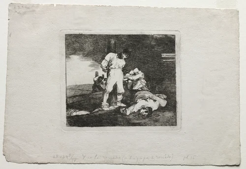 The Disasters of War: And There's No Help for it by Francisco de Goya, print, 1810-1820