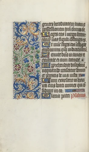 Book of Hours (Use of Rouen): fol. 58v by Master of the Geneva Latini, book, 1465-1475