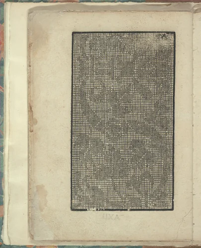 Opera Nova Universali intitulata Corona di racammi, page 27 (verso) by Giovanni Andrea Vavassore, book, 1530