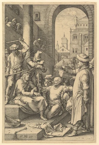 The Crowning with Thorns, from "The Passion of Christ" by Hendrick Goltzius, print, 1597