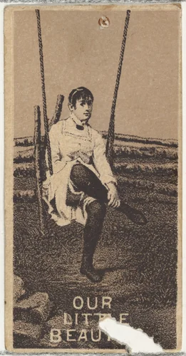 From the Actresses series (N57) promoting Our Little Beauties Cigarettes for Allen & Ginter brand tobacco products by Allen & Ginter, print, 1890