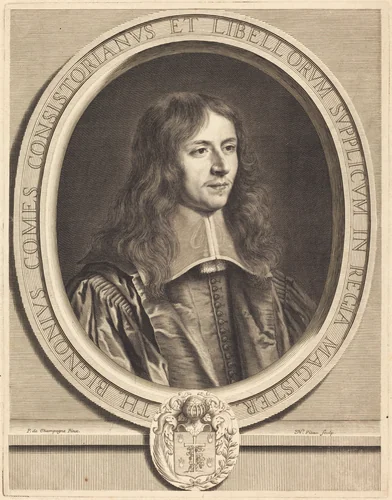 Thierry Bignon by Nicolas Pitau I; Philippe de Champaigne, print, 1632-1671
