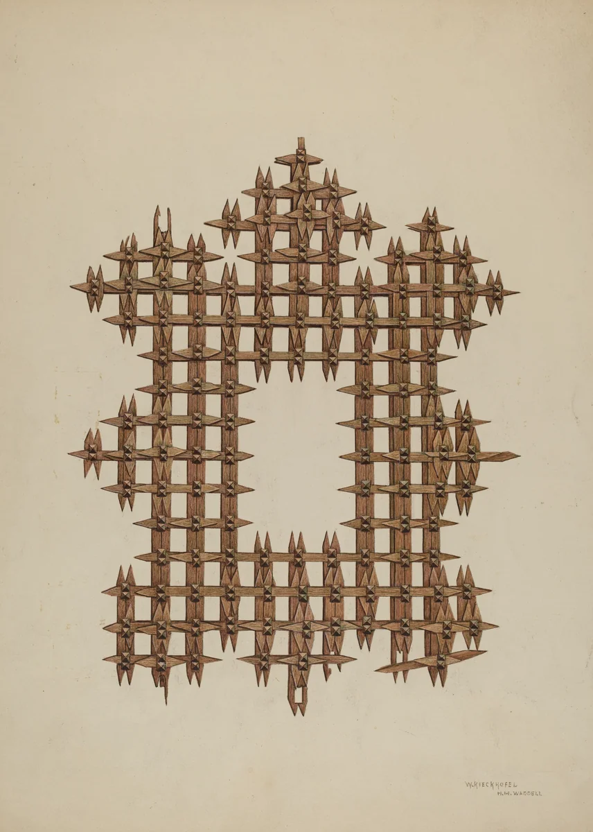 Picture Frame by Harry Mann Waddell, index of american design, 1940