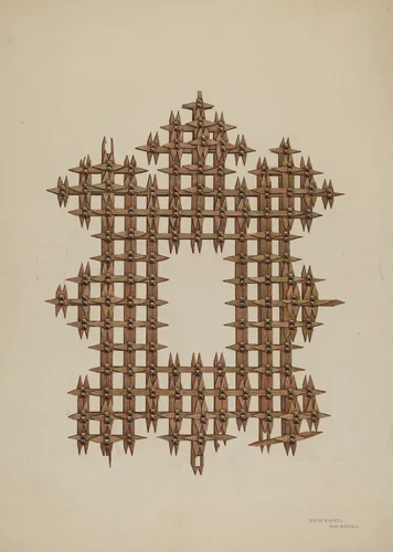 Picture Frame by Harry Mann Waddell, index of american design, 1940