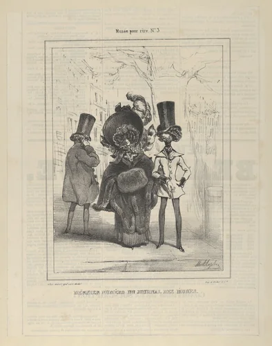 Musée pour rire no 3, dernier numéro du journal des modes by Marie Alexandre Alophe, print, 1812-1883