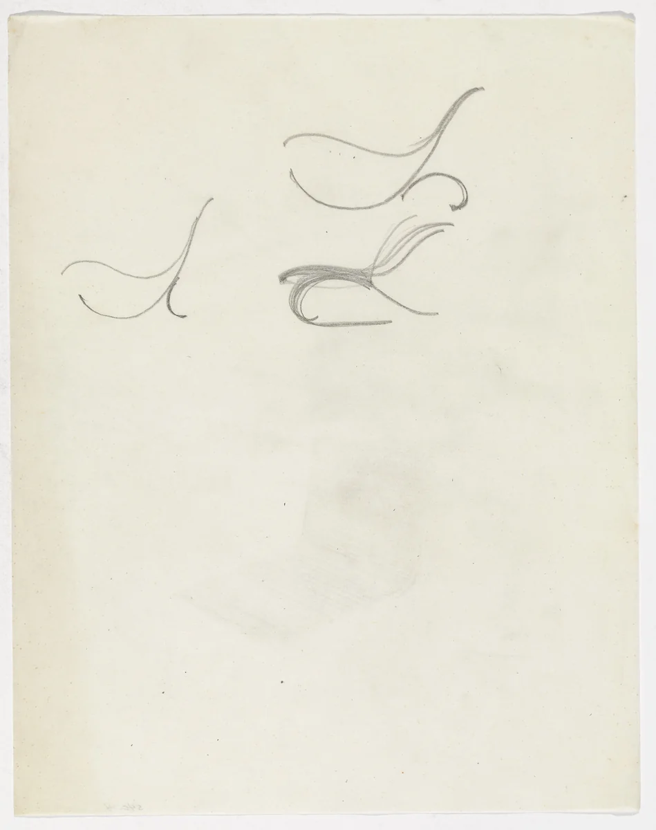 Lounge Chair without Arms (Three elevation sketches) by Ludwig Mies van der Rohe, mies van der rohe archive, 1926