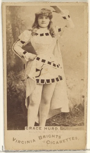 Grace Hurd, from the Actors and Actresses series (N45, Type 1) for Virginia Brights Cigarettes by Allen & Ginter, photograph, 1885-1891