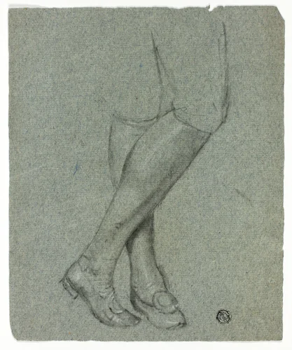 Crossed Legs of Standing Figure by John Downman, drawing, 1770-1824