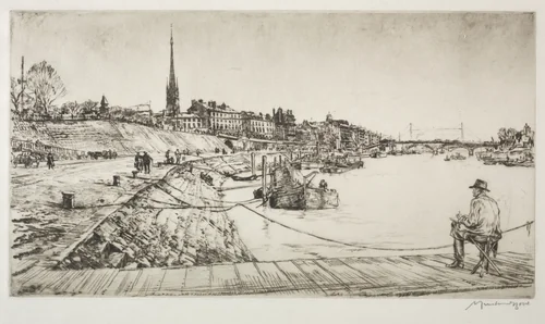 Rouen by Muirhead Bone, print