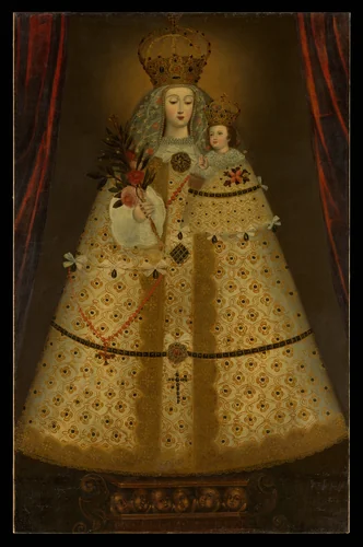 Our Lady of Guápulo by Peruvian Painter, artwork, 1700-1800