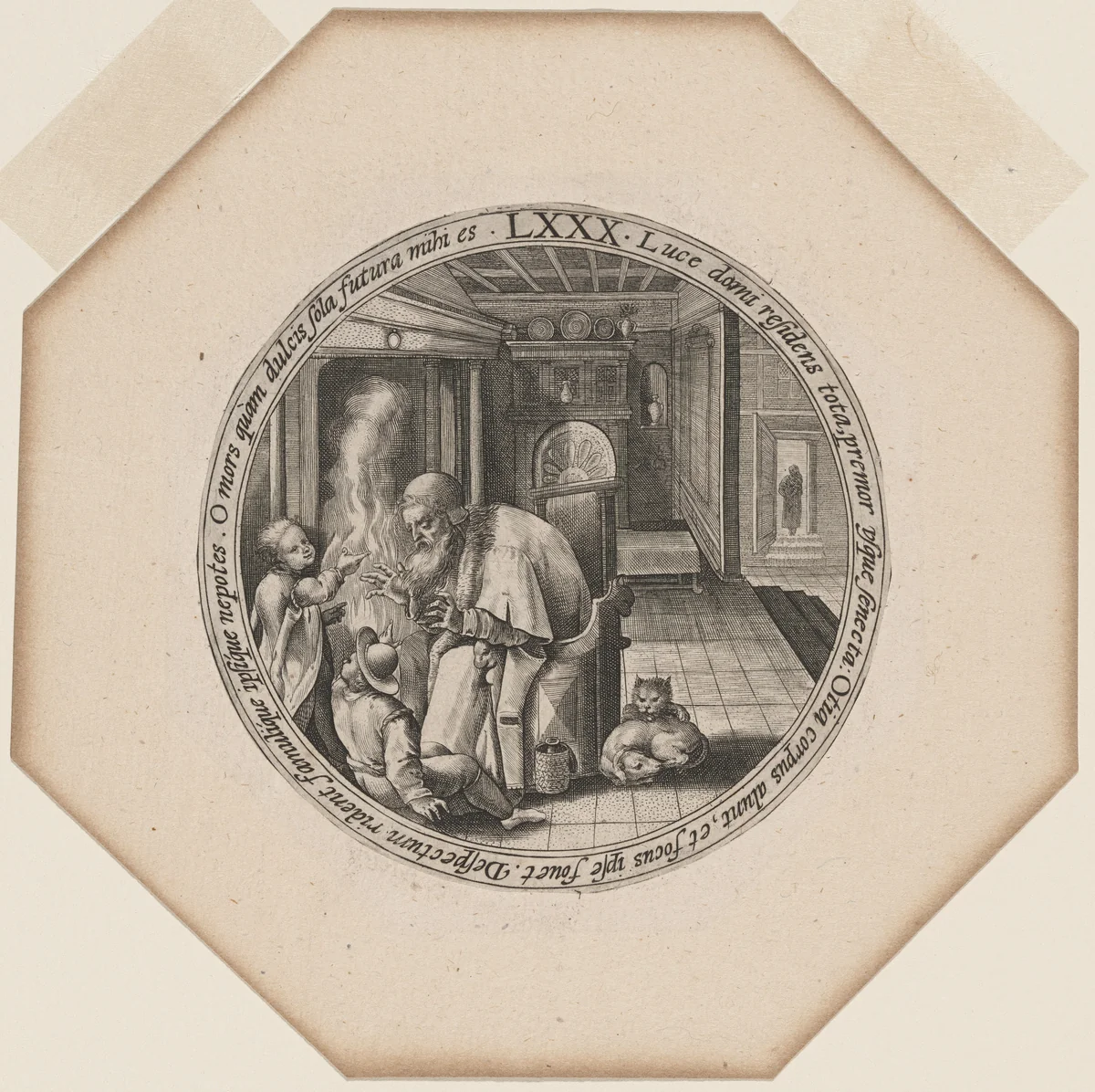 LXXX: Eighty Years by Crispijn van de Passe I, print, 1594-1599