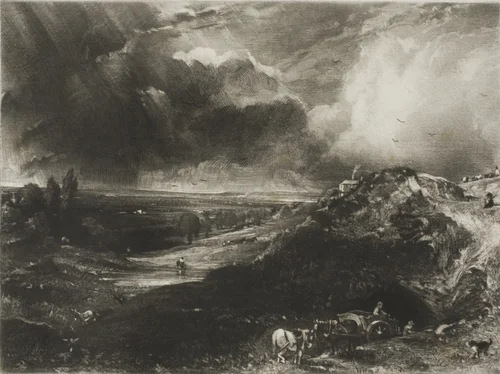 A Heath by David Lucas, print, 1831