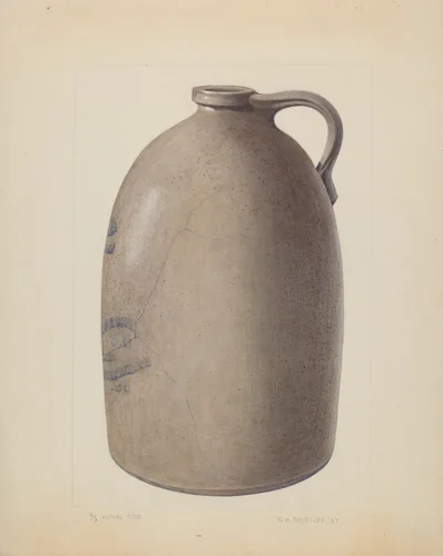 Stone Jug by Wilford H. Shurtliff, index of american design, 1937