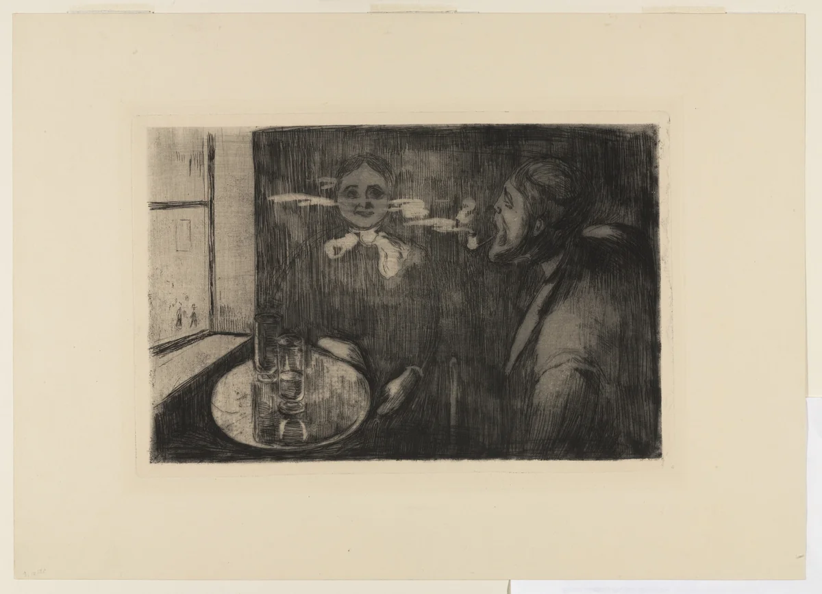 Tête-a-tête by Edvard Munch, poster, 1894