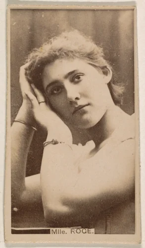 Mlle. Roge, from the Actresses series (N245) issued by Kinney Brothers to promote Sweet Caporal Cigarettes by Kinney Brothers Tobacco Company, photograph, 1890